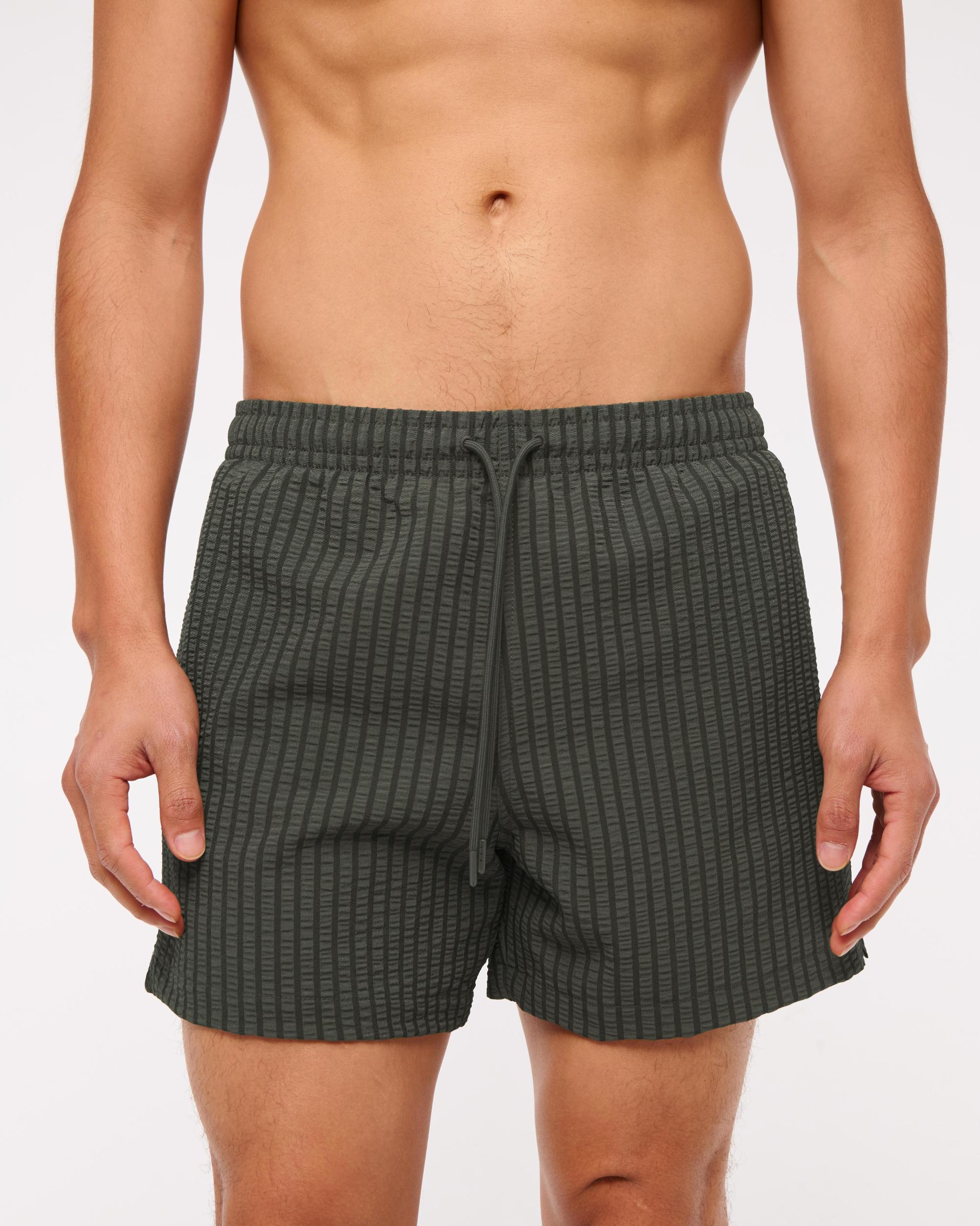 Pull-On Wide Seersucker Swim Trunk Product Image