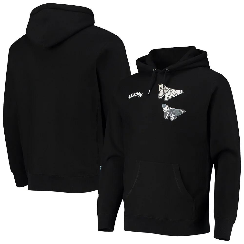 Men's Black Brooklyn Nets NBA x Sue Tsai Pullover Hoodie, Size: 3XL Product Image
