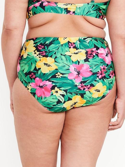 High-Waisted French-Cut Bikini Swim Bottoms Product Image