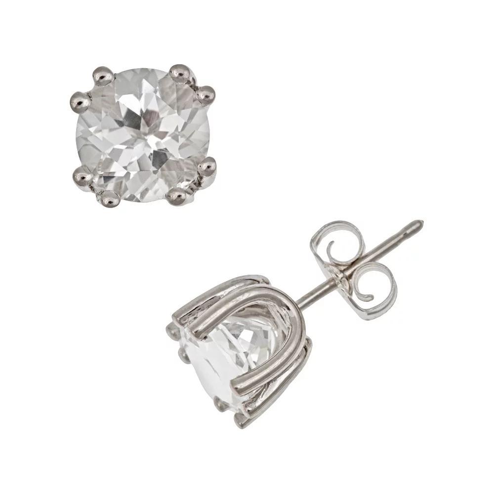 Celebration Gems Sterling Silver African Amethyst Stud Earrings, Women's, Purple Product Image