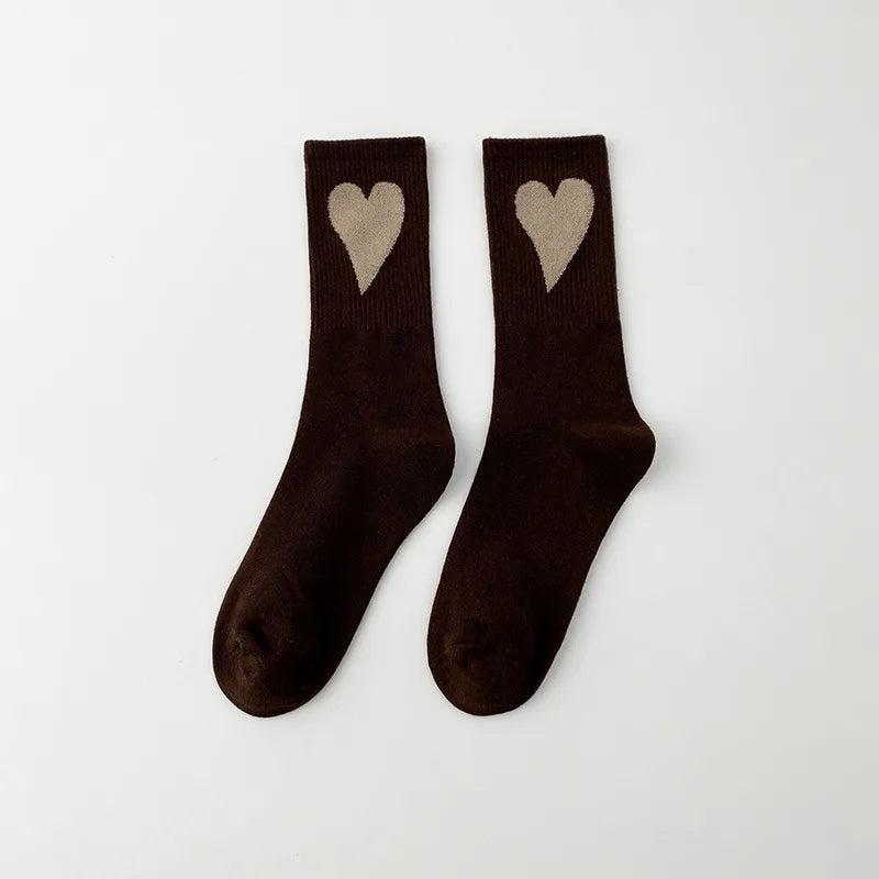 Vibrant Colorblock Heart Socks Product Image