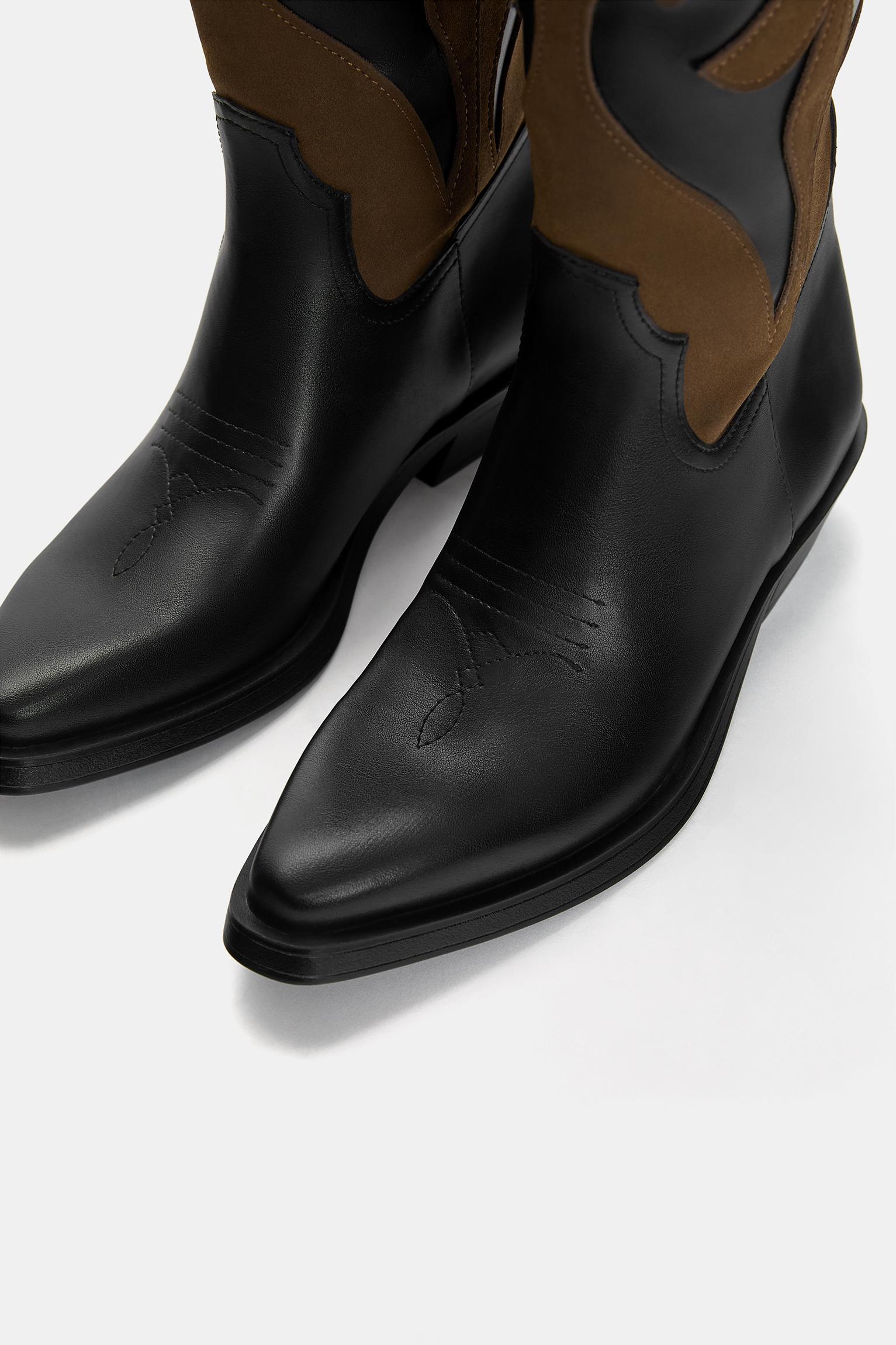 Contrast cowboy boots Product Image
