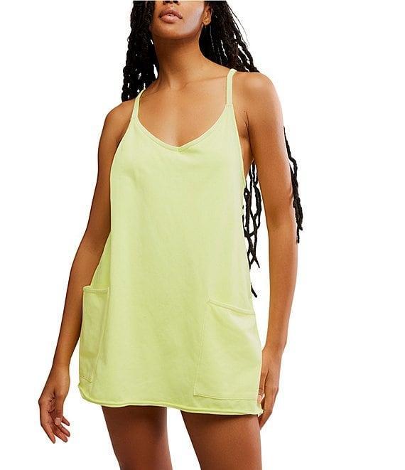 FP Movement Hot Shot V-Neck Sleeveless Patch Pocket Mini Dress Product Image