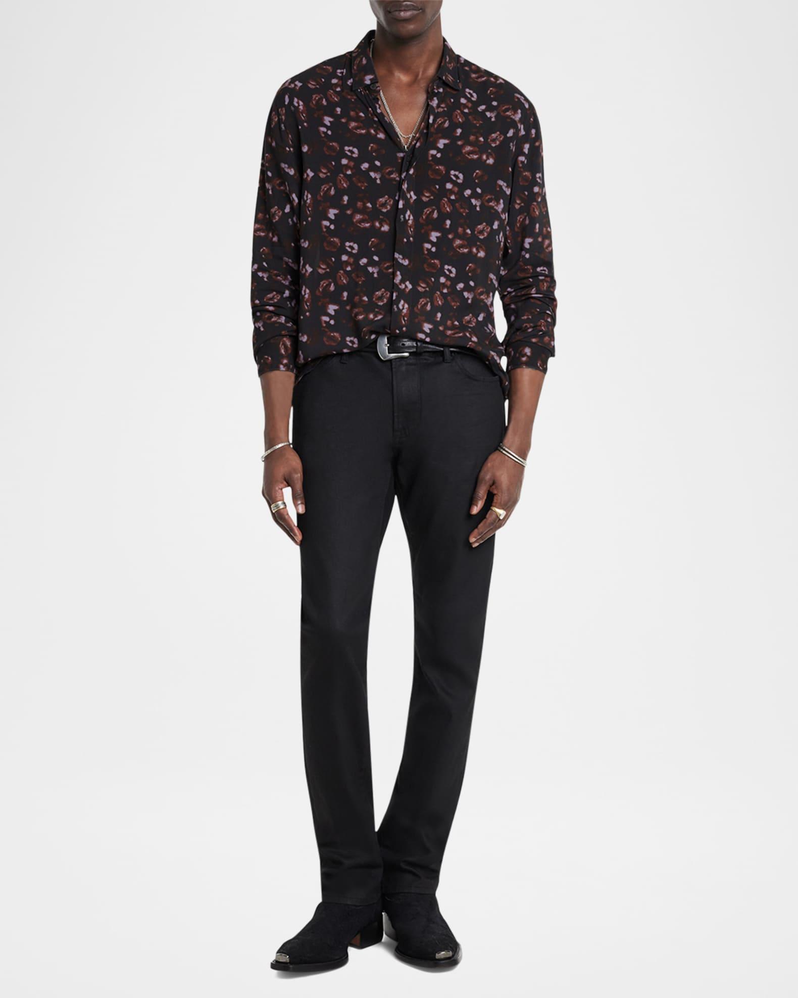 Mens Rodney Kiss-Print Sport Shirt Product Image