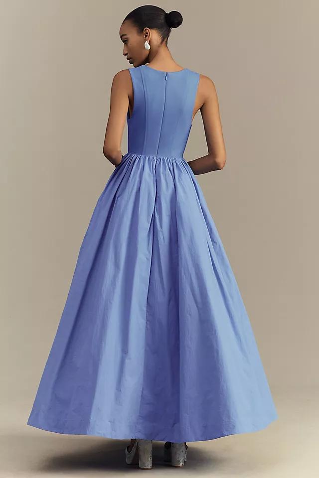 BHLDN Jemma Scoop-Neck Corset Fit & Flare Maxi Dress Product Image