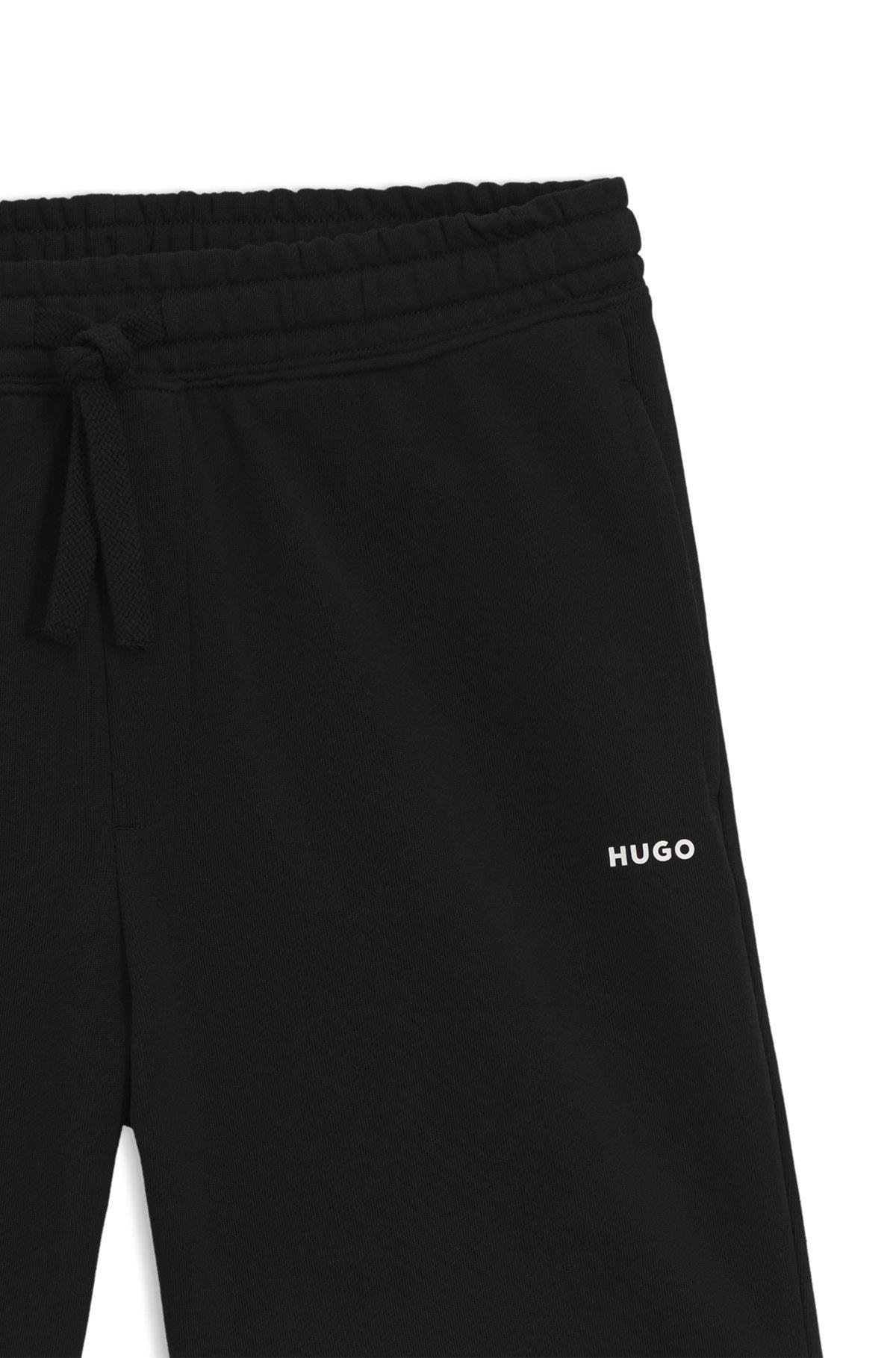 Relaxed-fit shorts in cotton terry with logo print Product Image