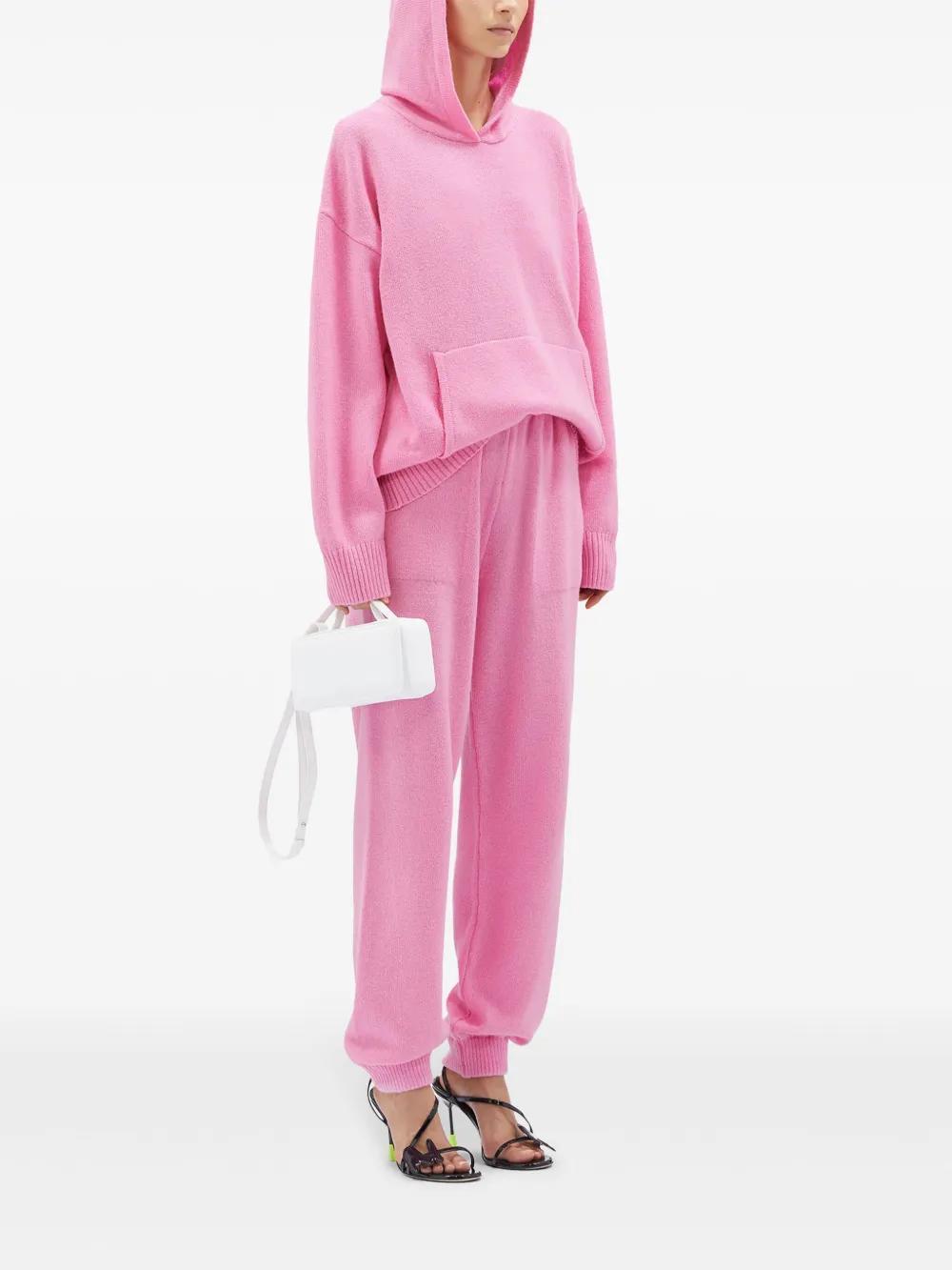 MSGM Knitted Long-sleeved Sweatshirt In Pink Product Image