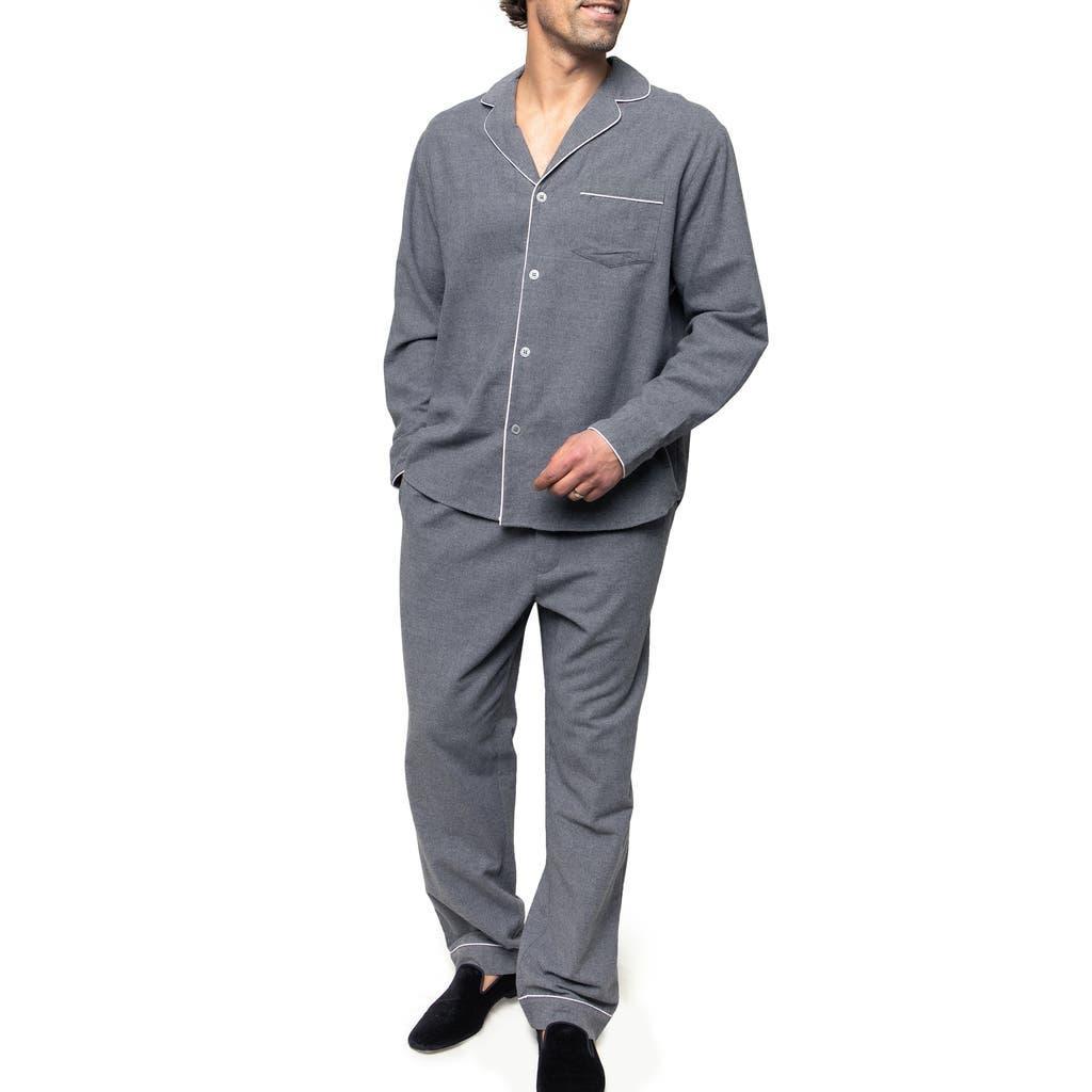 Mens Classic Flannel Pajama Set Product Image