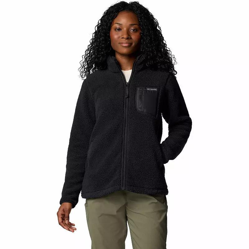Women's Columbia West Bend II Full-Zip Fleece Jacket, Size: Large, Chalk Product Image