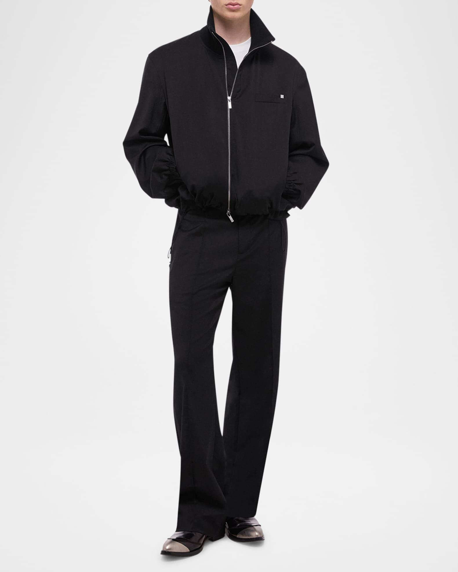 Men's Wool Full-Zip Bomber Jacket Product Image