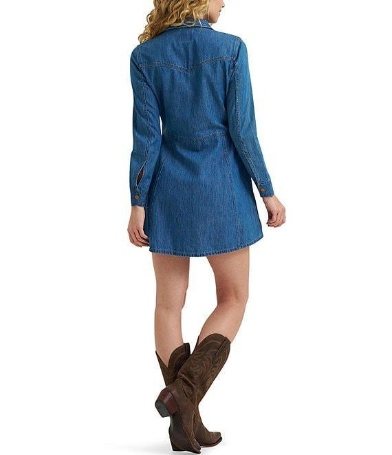 Wrangler® Long Sleeve Fit and Flare Dress Product Image