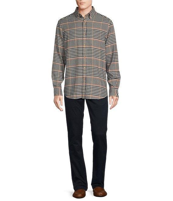 Cremieux Blue Label Small Multi Dark Plaid Washed Flannel Long Sleeve Woven Shirt Product Image