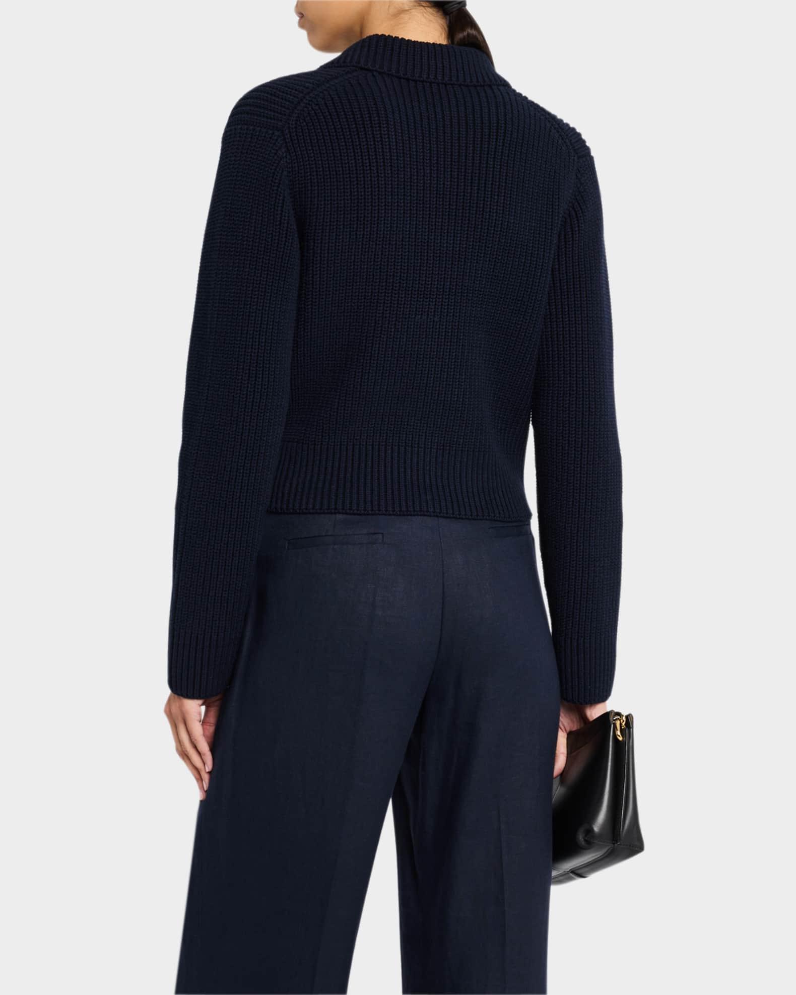 Double-Breasted Sweater Jacket Product Image