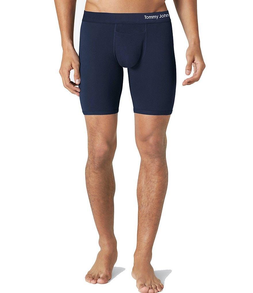 Tommy John Cool Cotton 8#double; Inseam Solid Boxer Briefs Product Image