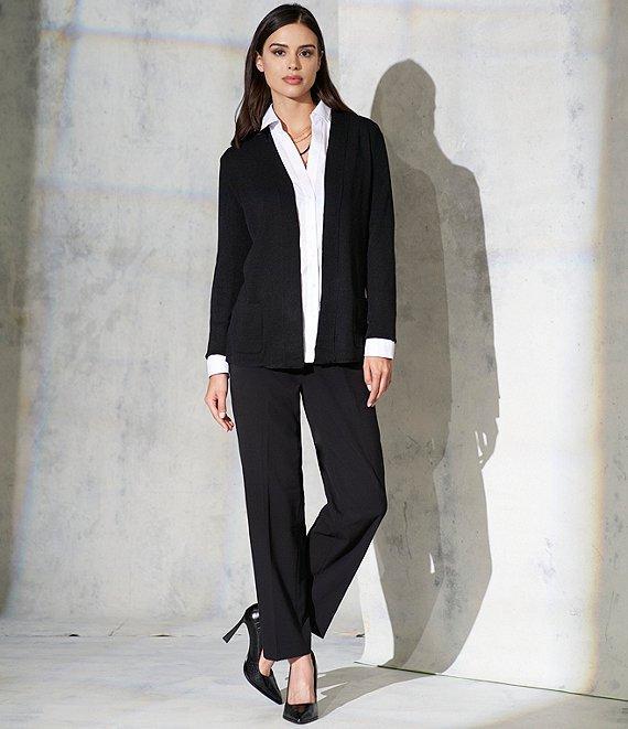 Jones New York Bi-Stretch Tapered Straight Leg Woven Pants Product Image