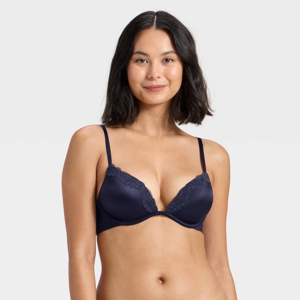 Women's Lace Trim Super Push-Up Bra - Wild Fable™ Product Image
