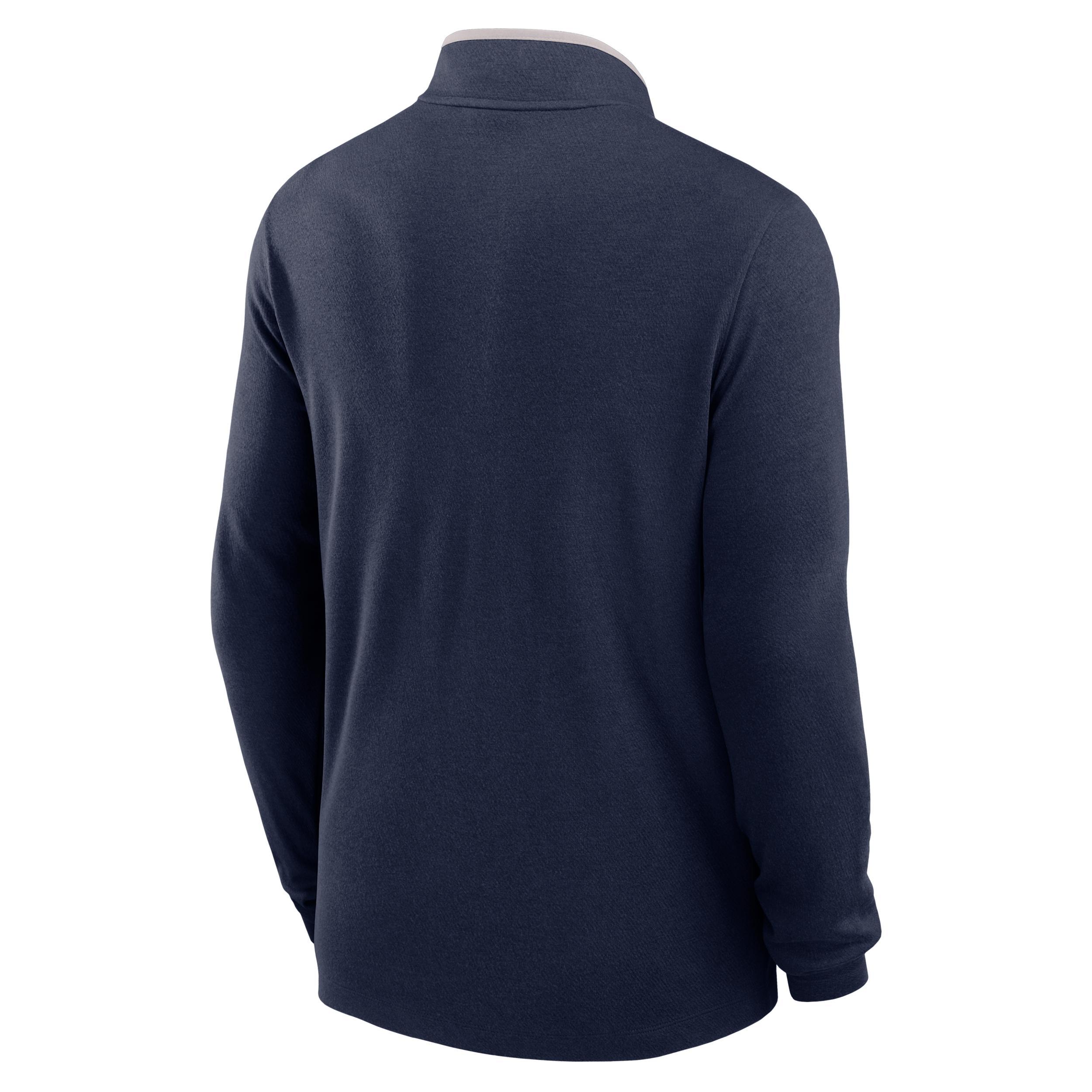 Dallas Cowboys Logo Victory Nike Men's Dri-FIT NFL 1/2-Zip Long-Sleeve Top Product Image
