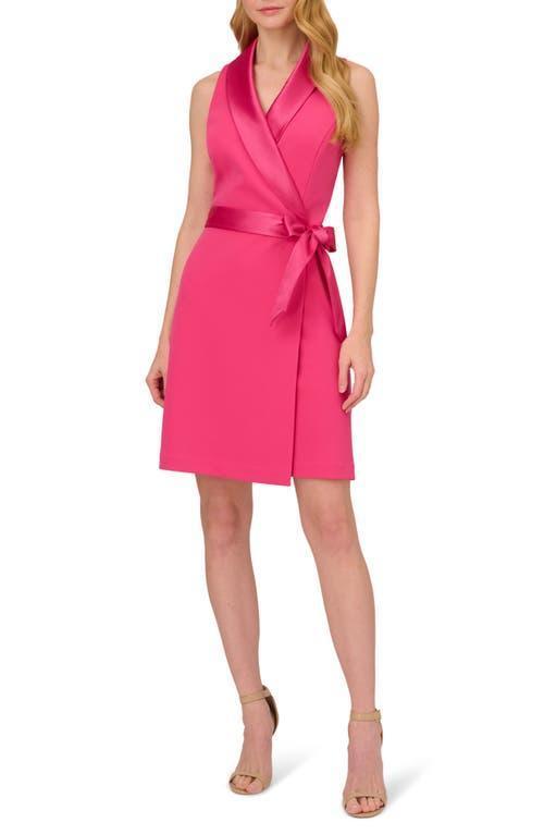 Adrianna Papell Womens Tuxedo Wrap Party Dress Product Image