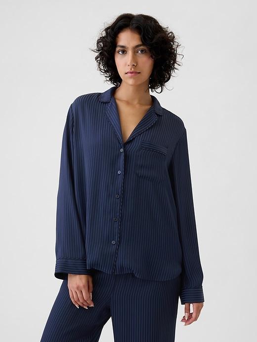 Satin PJ Shirt Product Image