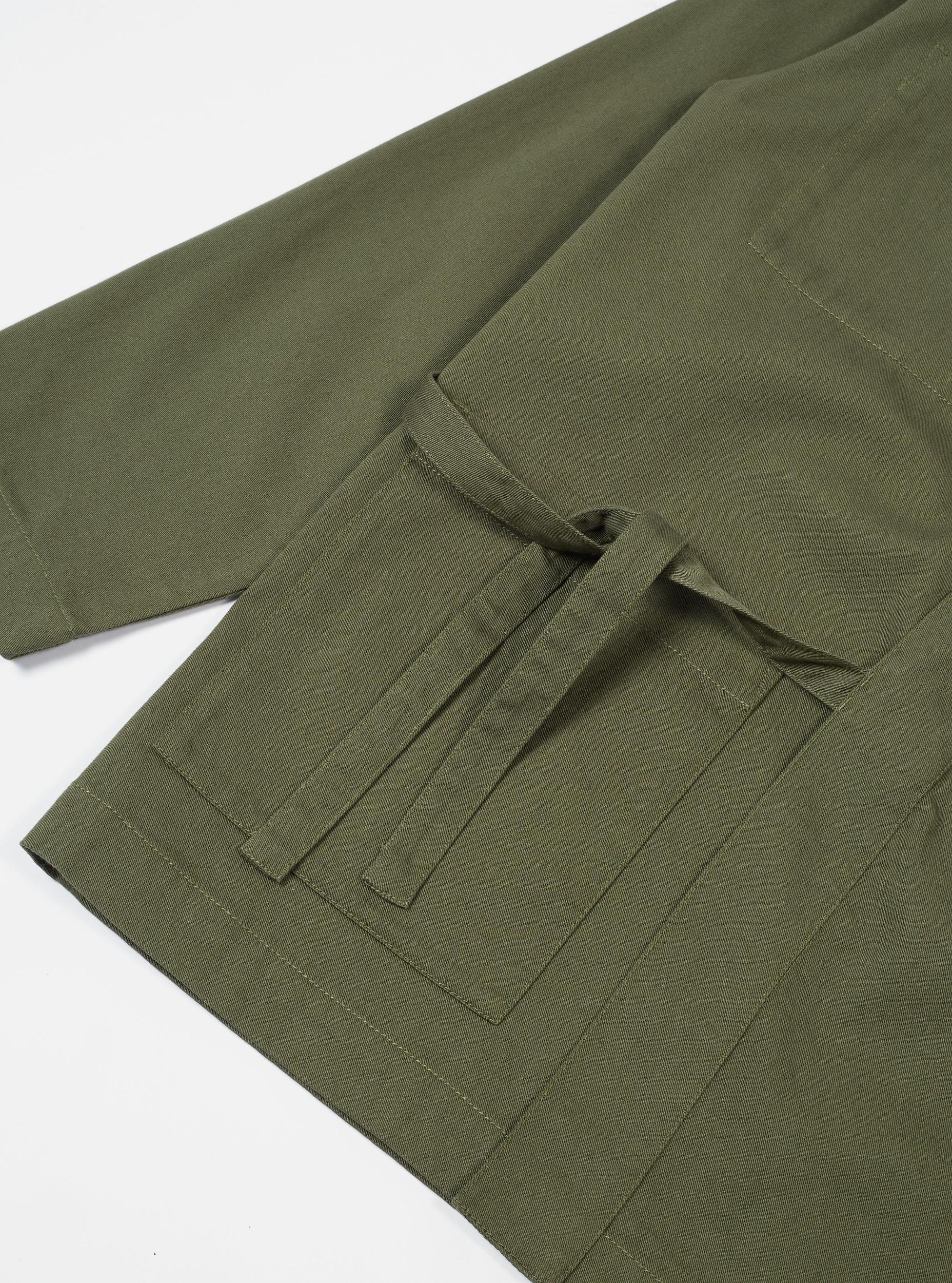 Universal Works Kyoto Work Jacket in Light Olive Twill Product Image