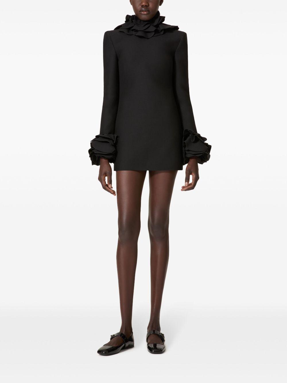 Crepe Couture embroidered mini dress Product Image