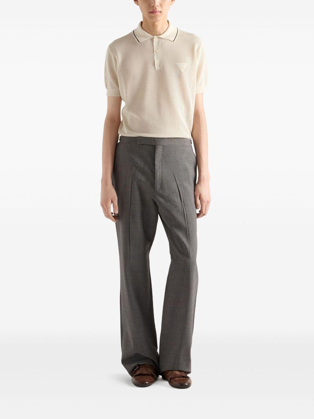 Silk and cotton polo shirt Product Image