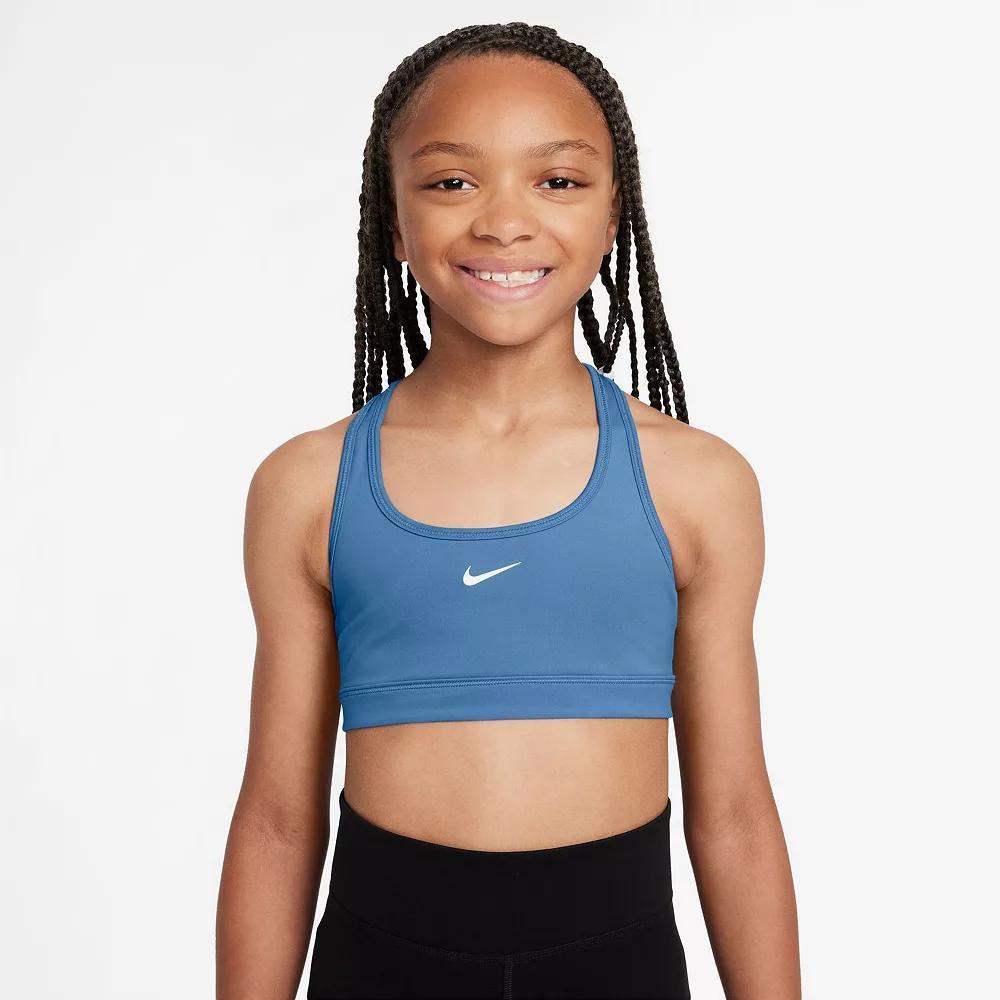 Girls 8-20 Nike Swoosh Sports Bra, Girl's, Size: XL, Blue Beyond Product Image
