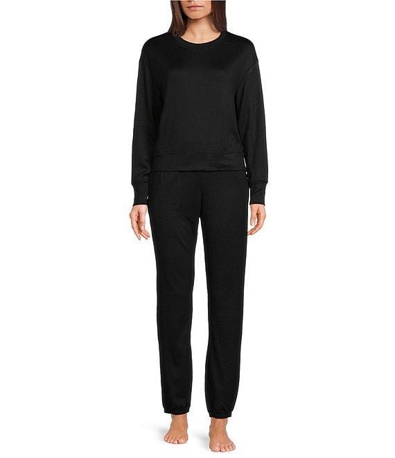 UGG® Gable II Solid Brushed Knit Crew Neck Sweatshirt & Pant Lounge Set Product Image