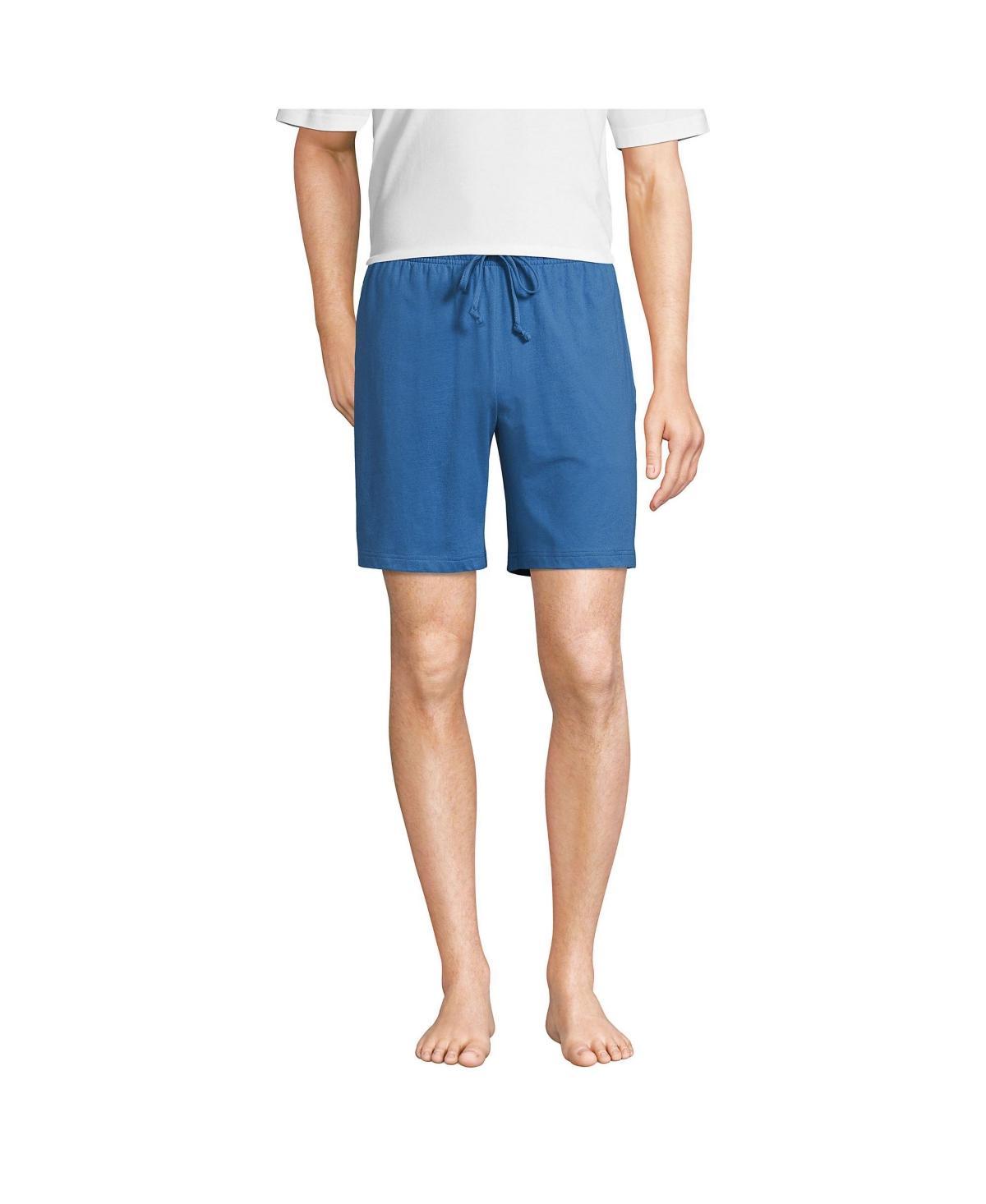 Men's Lands' End Knit Jersey Pajama Shorts, Size: Large, Black Product Image