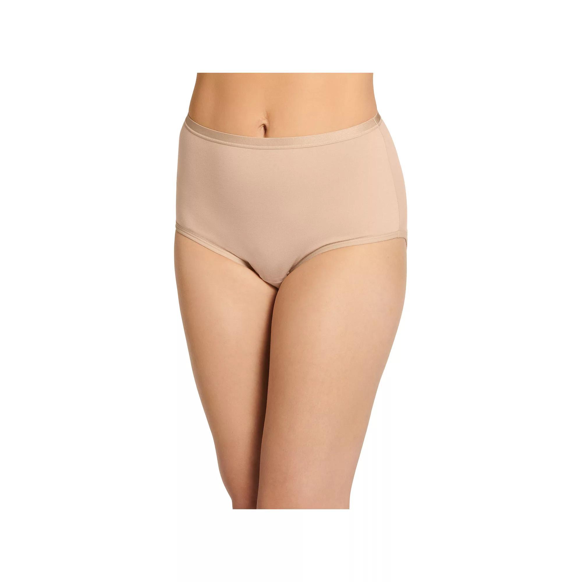Women's Jockey® Worry Free Moderate Absorbency Brief Panty 2580, Size: Small, Light Product Image