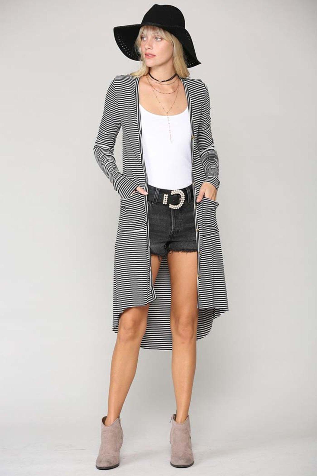 Textured Elegance Button-Up Top Product Image