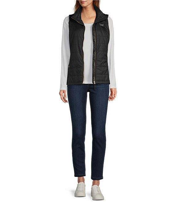 L.L.Bean Mountain Classic Stand Collar Zip Front Puffer Vest Product Image
