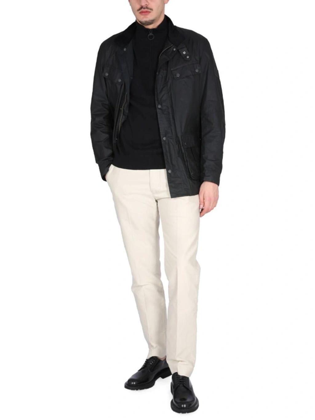 BARBOUR Duke Wax Jacket In Black Product Image