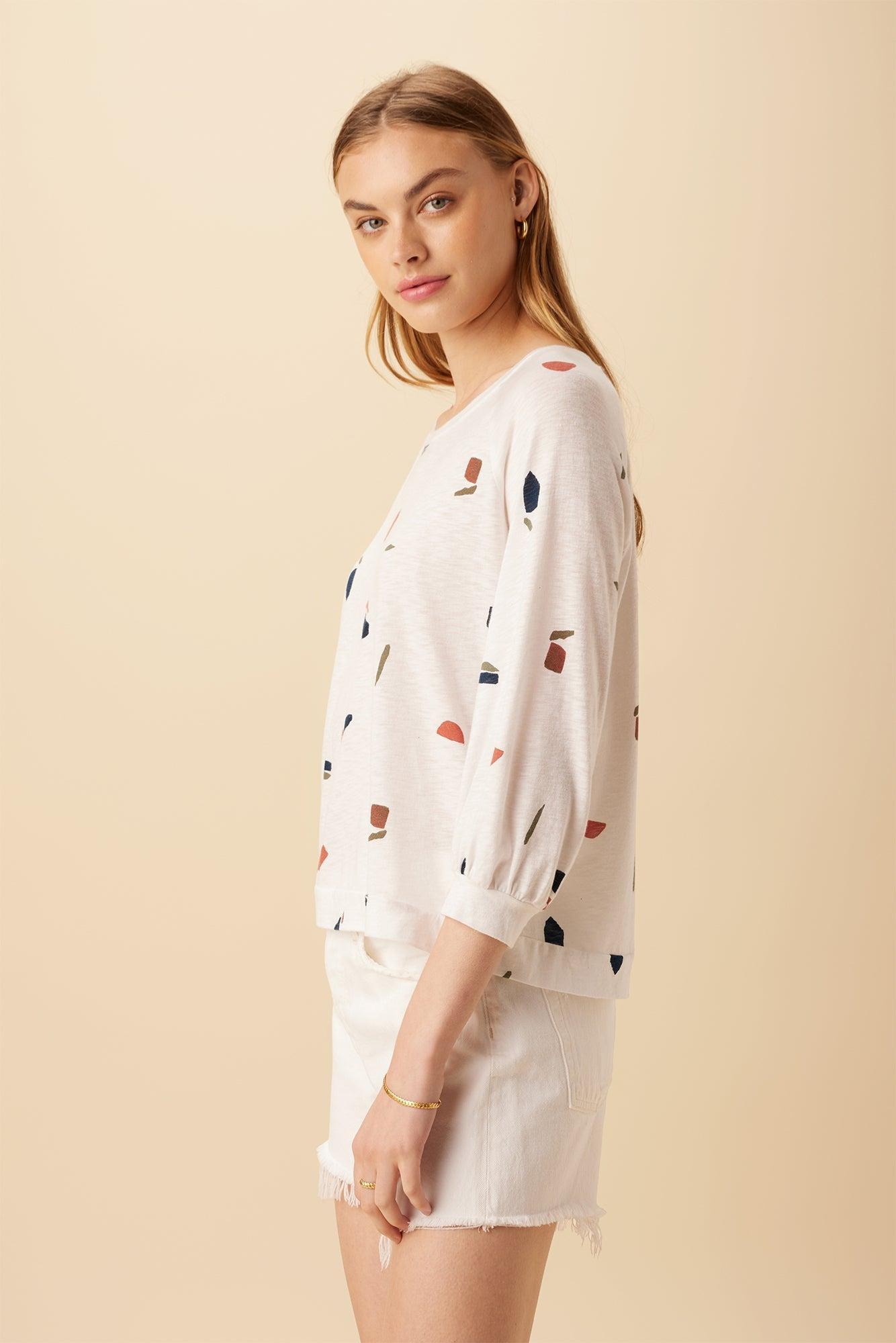 Issa Reverie Slub Tee - Terrazzo - ReAmour Product Image