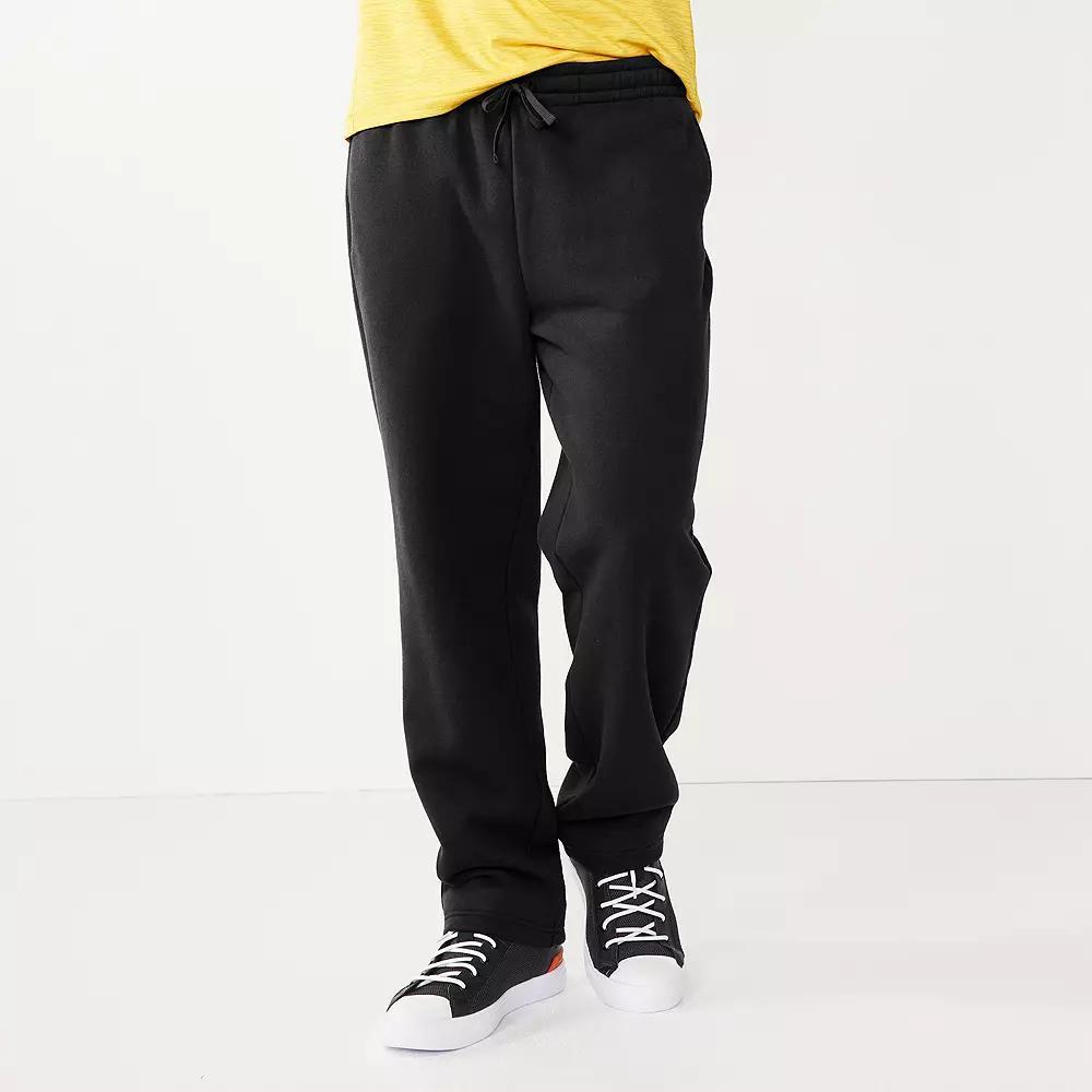 Men's Tek Gear® Ultra Soft Fleece Pants, Size: XS, Mineral Black Product Image