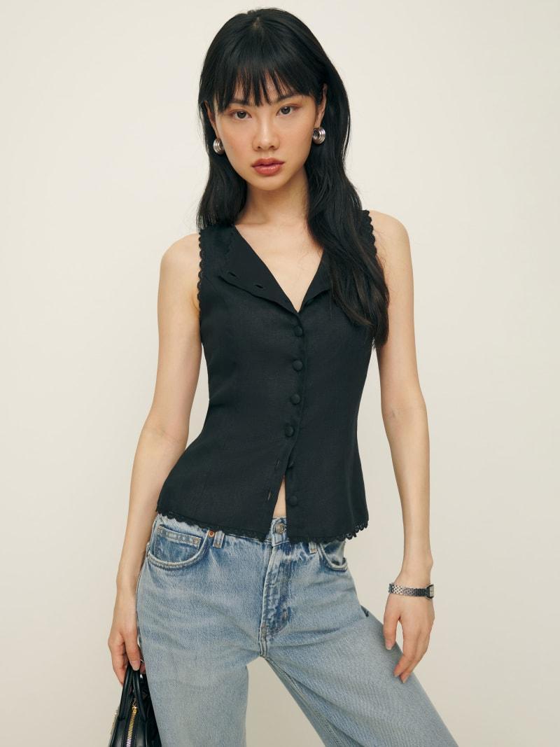 Amela Linen Top Product Image