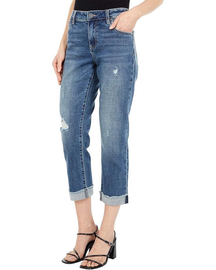 Amy Crop Straight Leg- Roll Up Fray Product Image