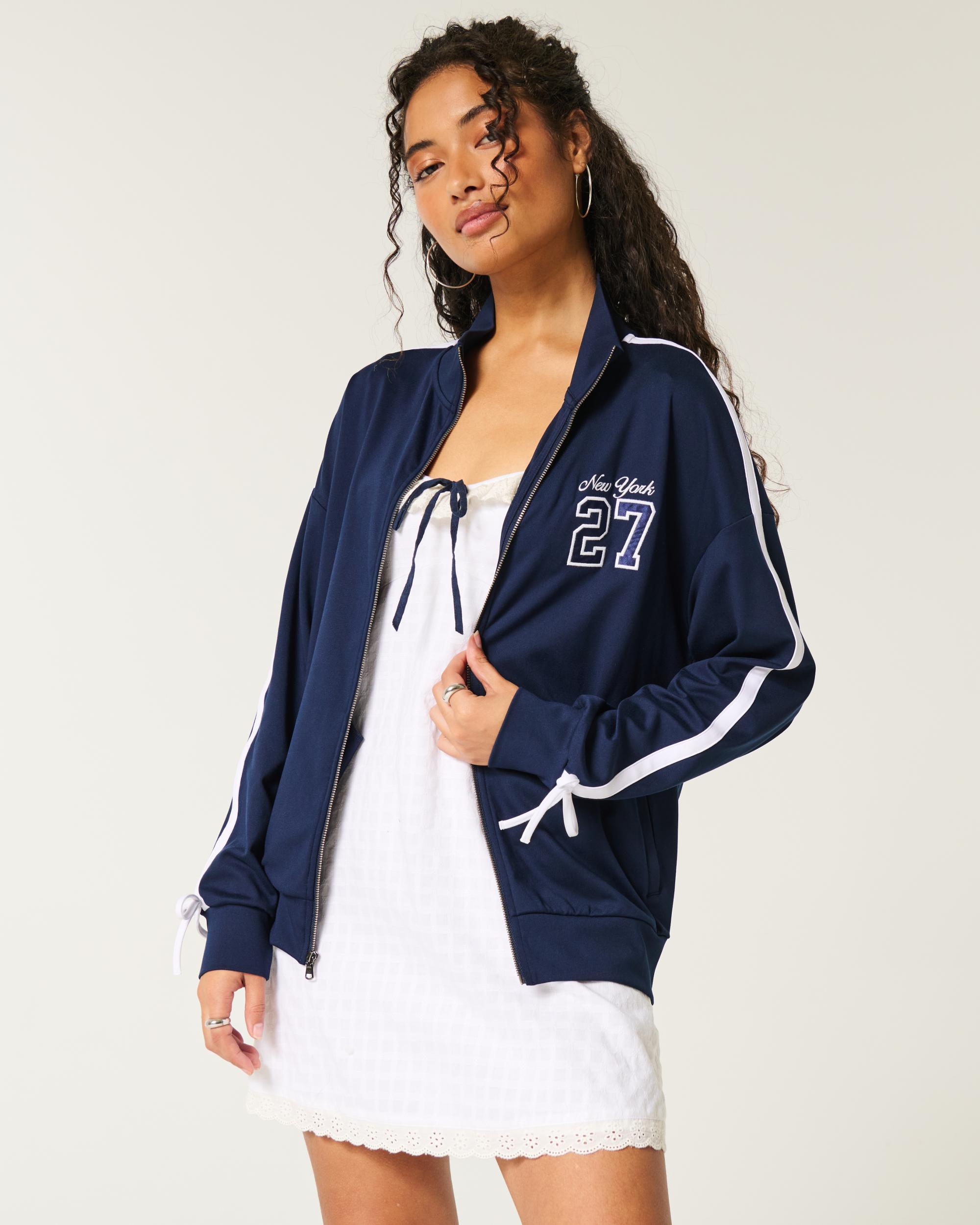 Gilly Hicks Active Recharge New York Graphic Track Jacket Product Image