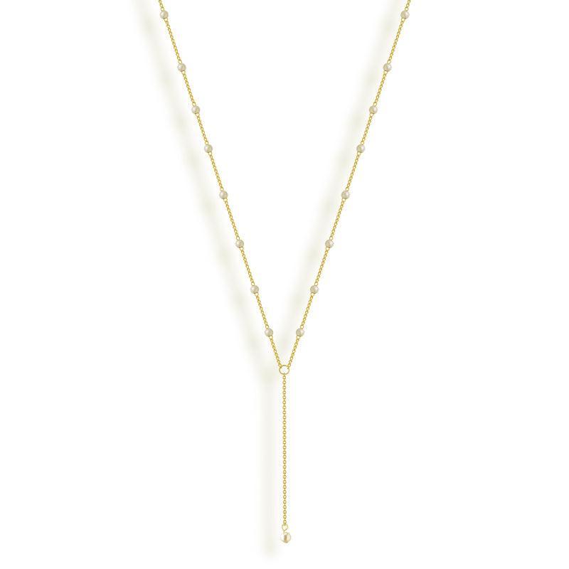 Sweet Pearl Lariat Necklace Product Image