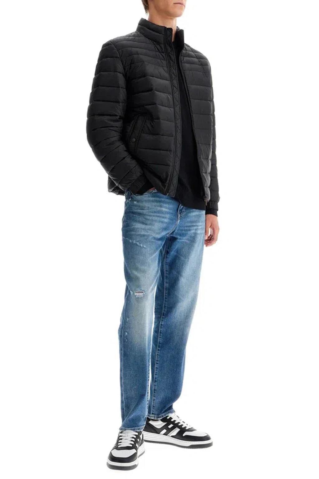 HUGO BOSS Boss Man Down Jacket Black Size 42 Recycled Polyamide In Black 001 Product Image
