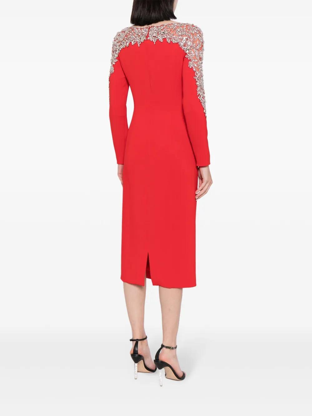 Solstice crystal-embellishment midi dress Product Image
