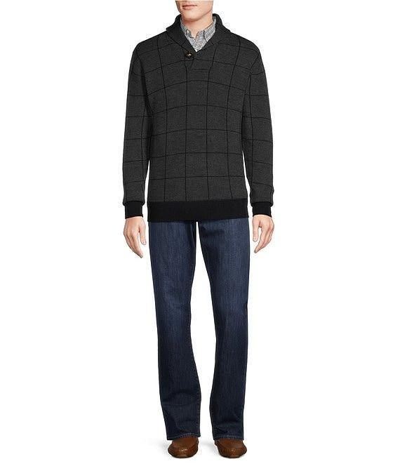 Cremieux Blue Label Down East Collection Windowpane Shawl Pullover Product Image