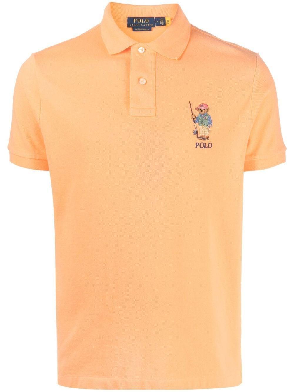 POLO RALPH LAUREN Polo Bear Polo Shirt In Orange Product Image