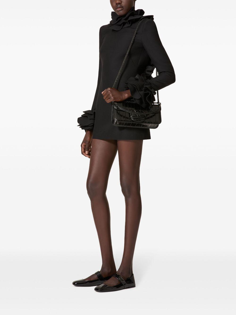 Crepe Couture embroidered mini dress Product Image