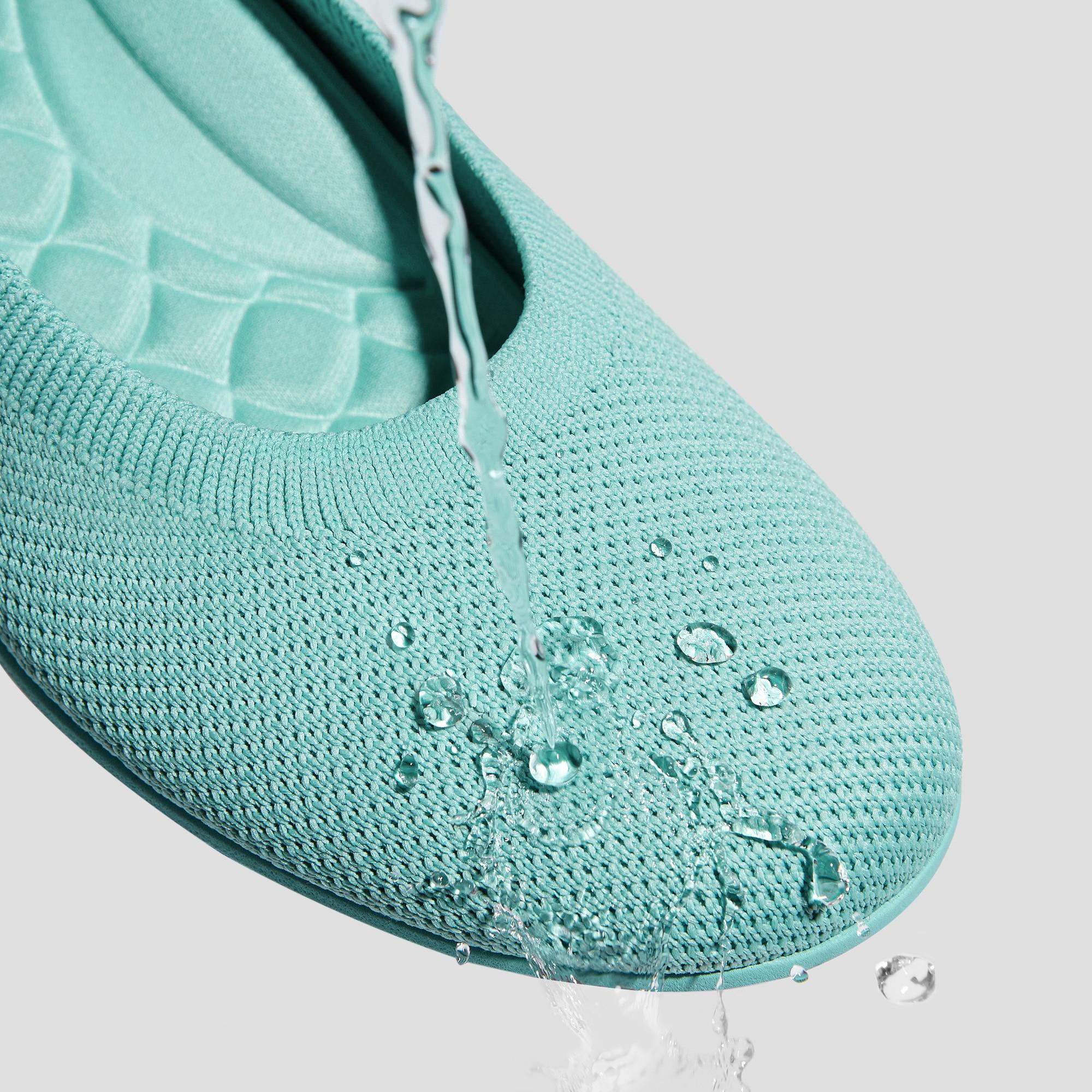 Water-Repellent Round-Toe Walking Flats (Claire Walker) Product Image