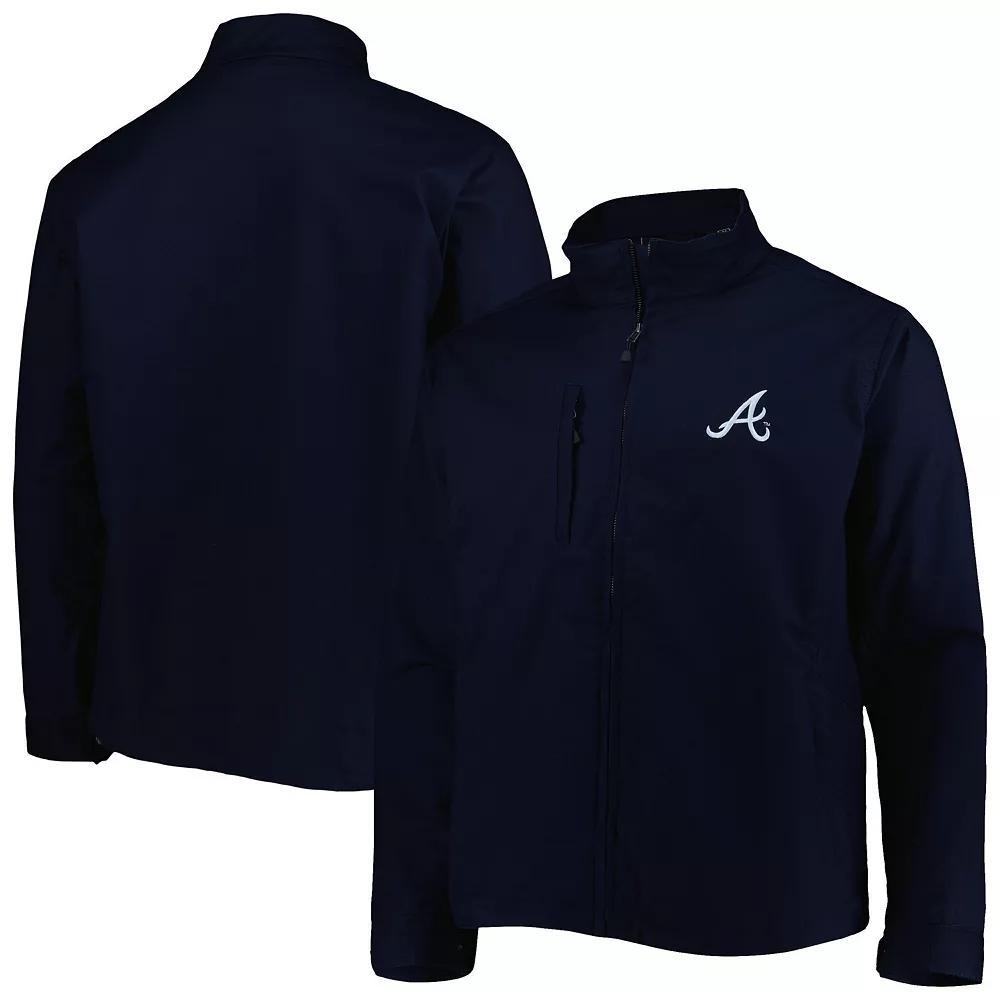 Men's Dunbrooke Navy Atlanta Braves Journey Tri-Blend Full-Zip Jacket, Size: 3XL, Blue Product Image