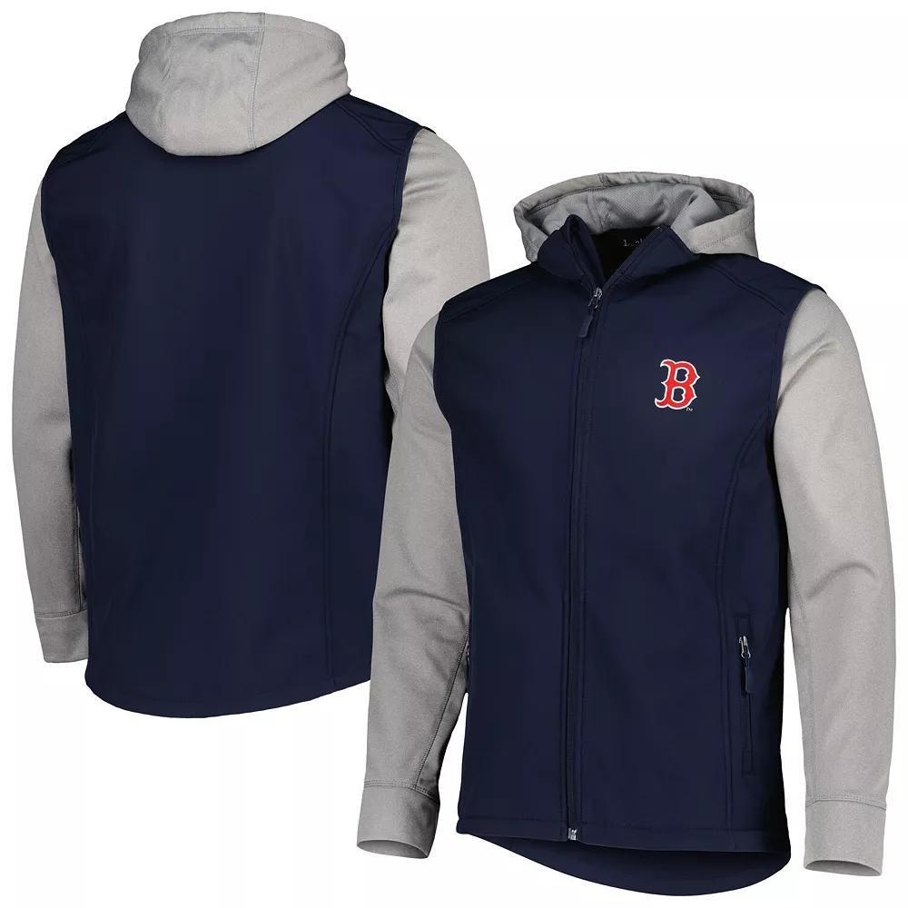 Men's Dunbrooke Navy/Heather Gray Boston Red Sox Alpha Full-Zip Jacket, Size: Small, Blue Product Image