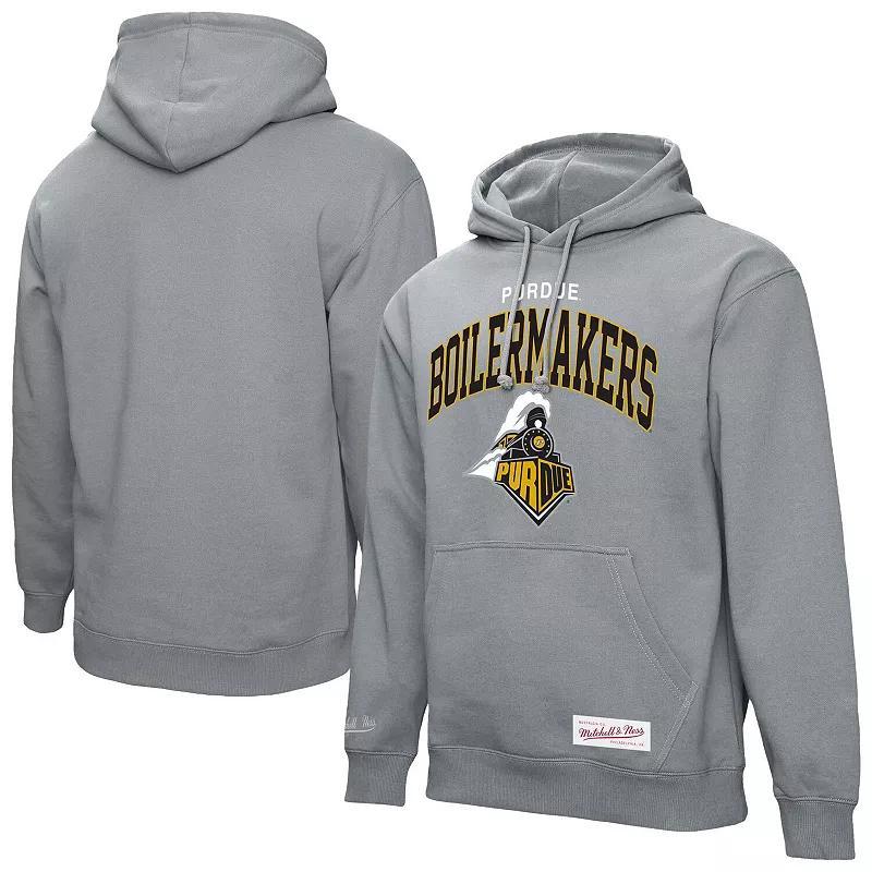 Men's Mitchell & Ness  Heather Gray USC Trojans Classic Arch Pullover Hoodie, Size: 2XL, Grey Product Image