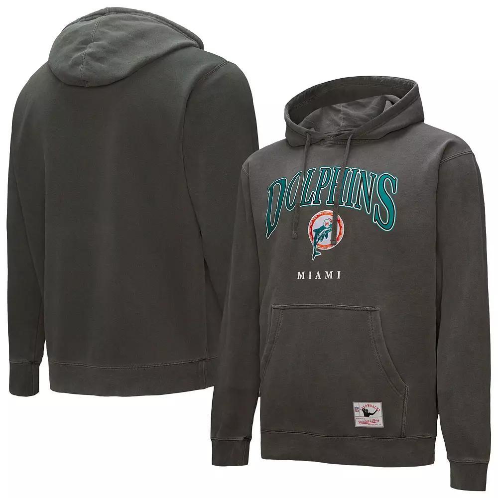 ��Mitchell & Ness  Gray Miami Dolphins Slot Pullover Hoodie, Men's, Size: 2XL, Grey Product Image