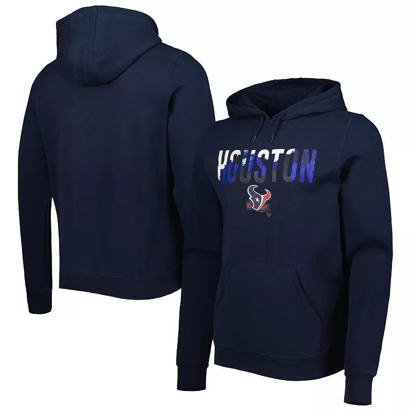 Men's New Era Navy Houston Texans Ink Dye Pullover Hoodie, Size: 3XL, Blue Product Image